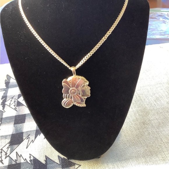 Large Girl Pendant sterling silver 12 grams Gypsy Charm jewelry gift box - Picture 11 of 12